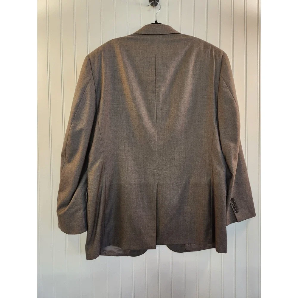 Jos A Banks‎ Men's Gray Wool Silk Sport Coat Size 44 Reg Classic Career Office
